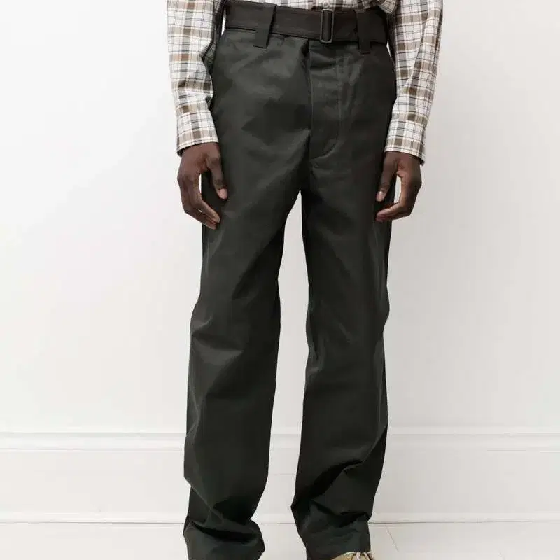 마가렛호웰 self belt trouser darkgreen S