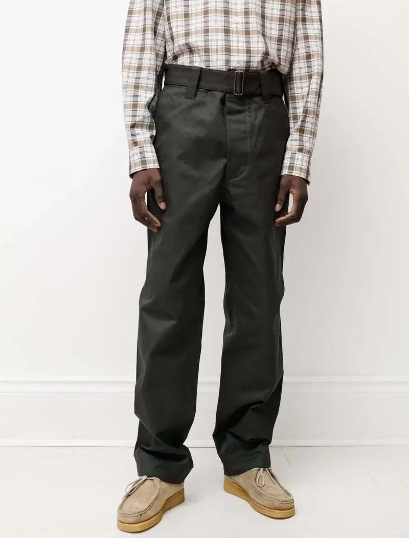 마가렛호웰 self belt trouser darkgreen S