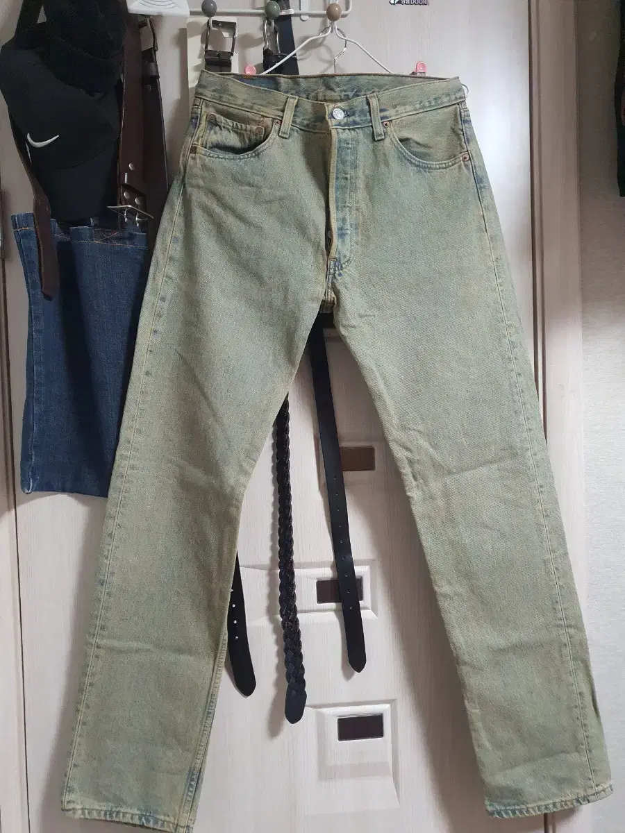 31)90s Levi's 501 Oil Wash aka Grime Pants 33x34