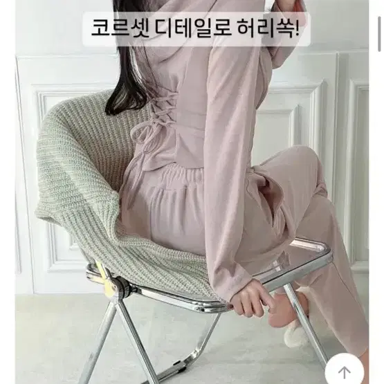 에이블리 필멜란지 코르셋 후드집업