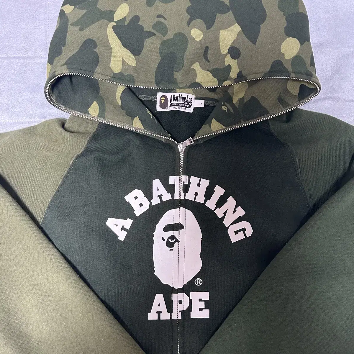 Bape relaxed 2way 녹계