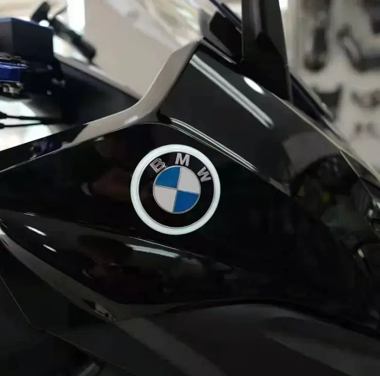 bmw led엠블럼 오토바이