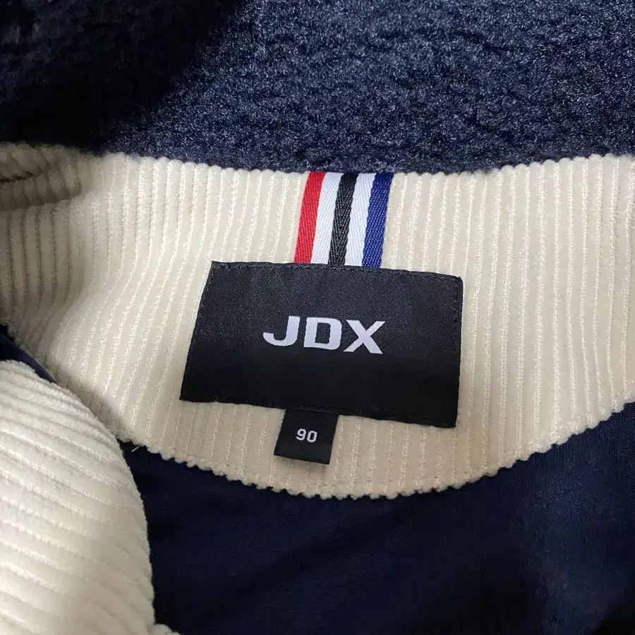 JDX 뽀글이 코듀로이 배색 조끼