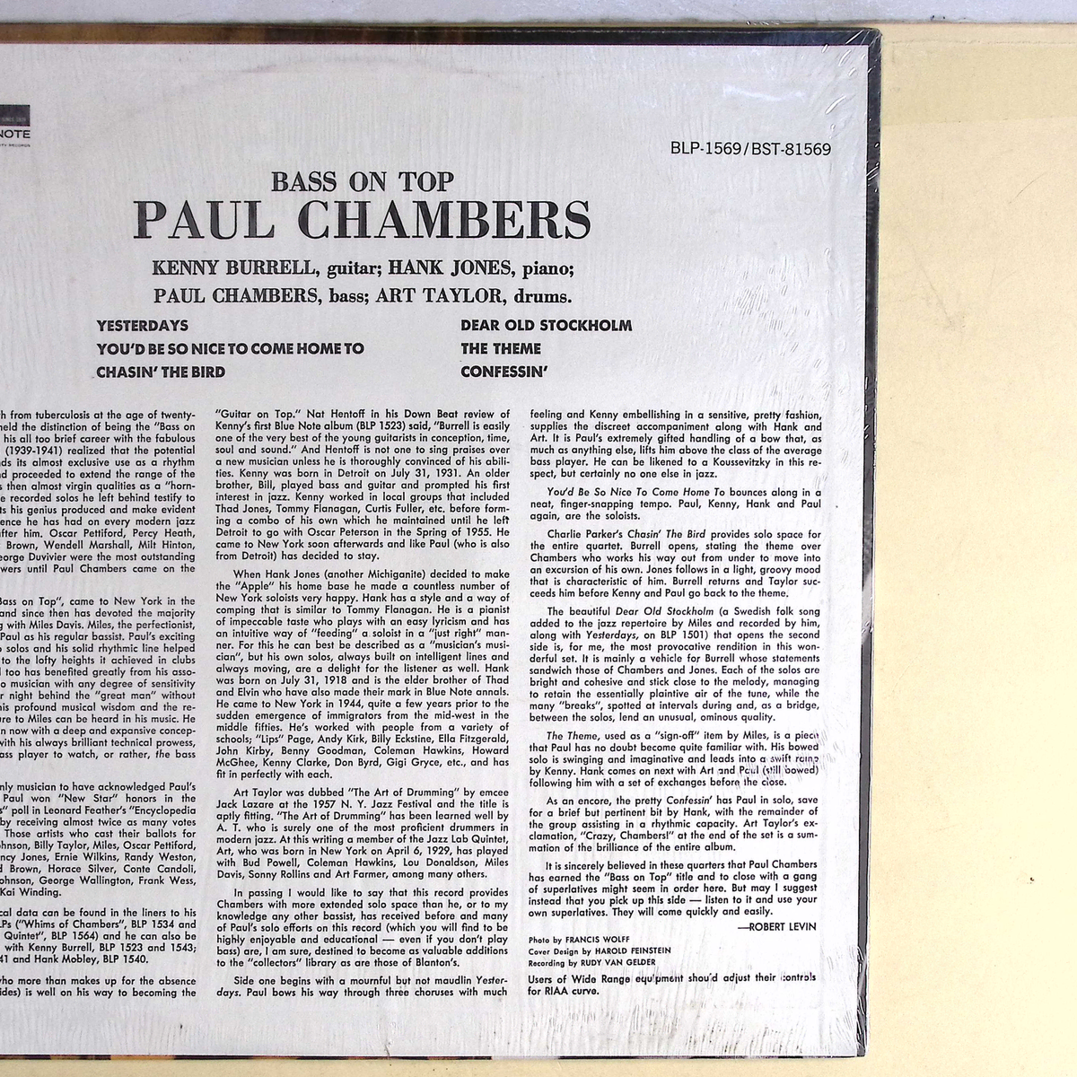 Paul Chambers Quartet - Bass on Top