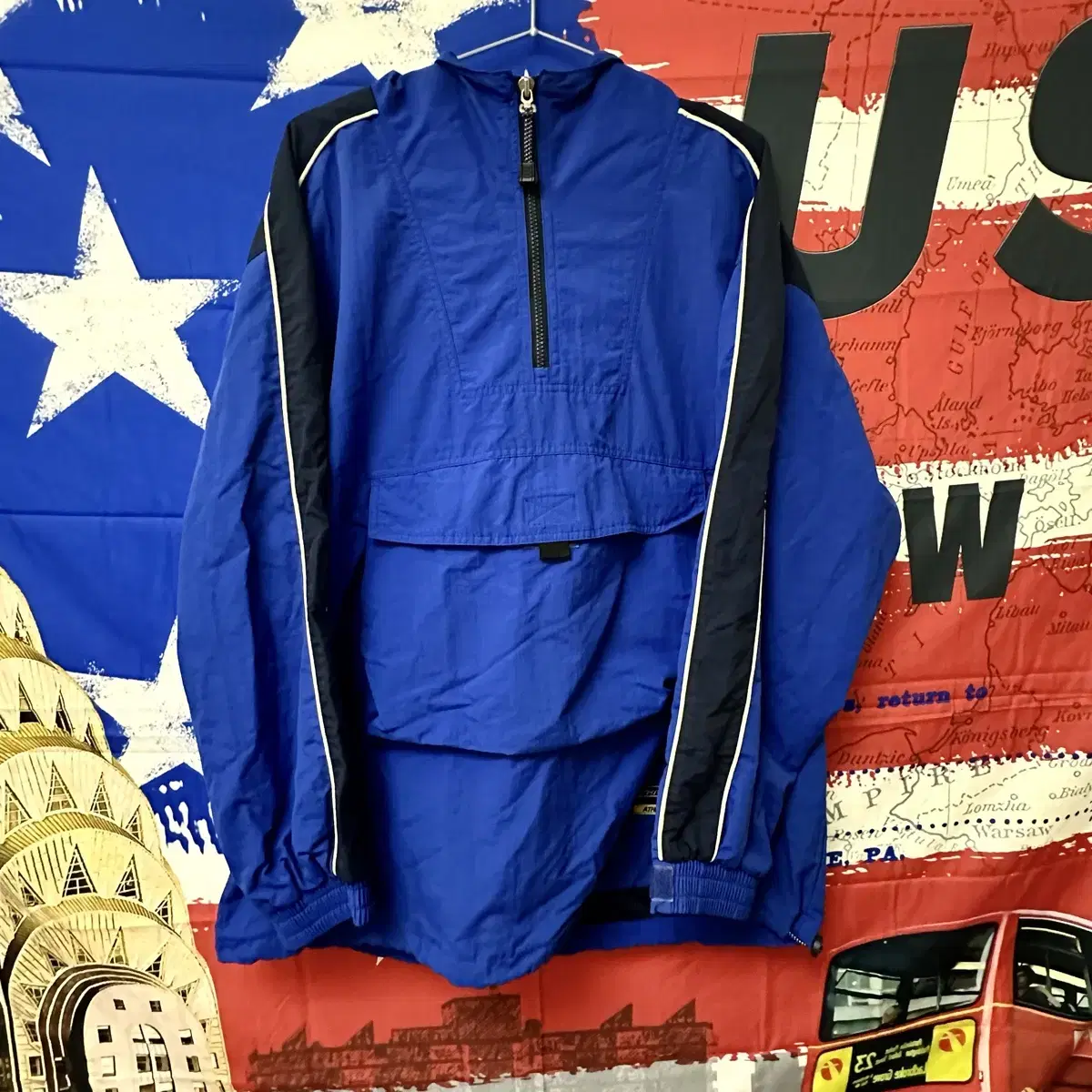 151.Old School Overfit Vintage Anorak Windbreaker L100