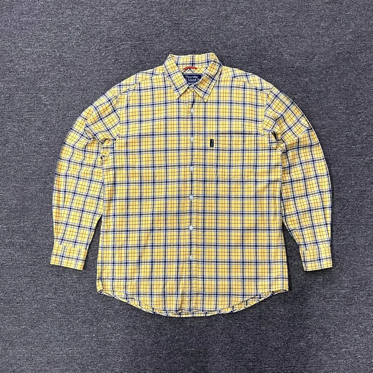 (L) Third Day Island yel check shirt