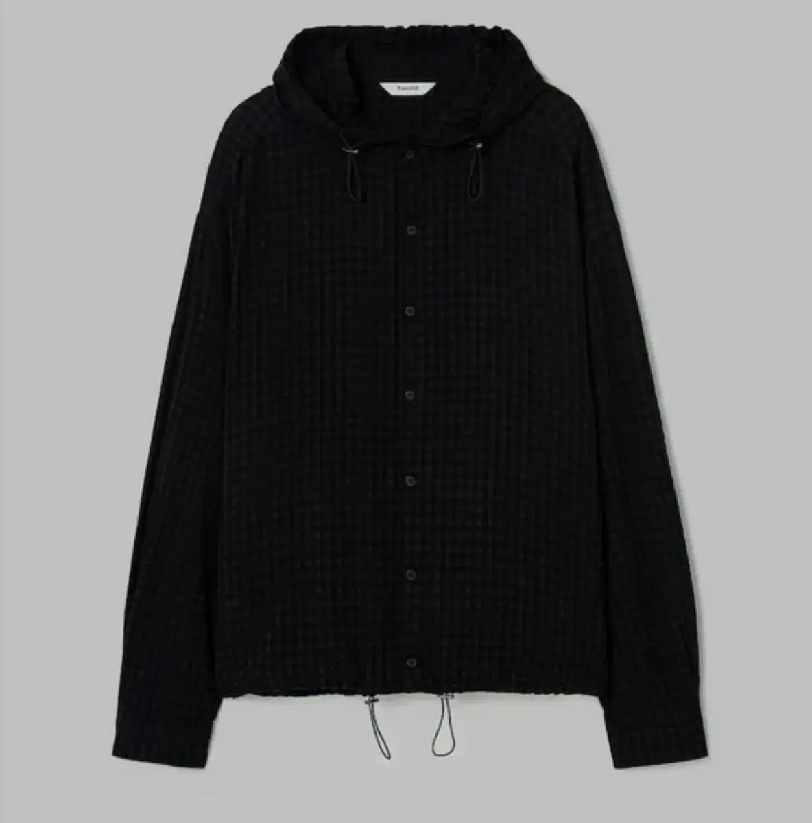 [M] Eight Seconds Hooded Check Shirt Black