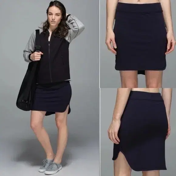 룰루레몬 Lululemon 검정 City Skirt 4