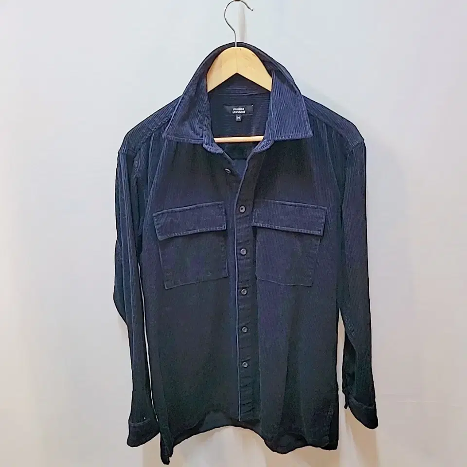 100~105) Unisex corduroy shirt jacket