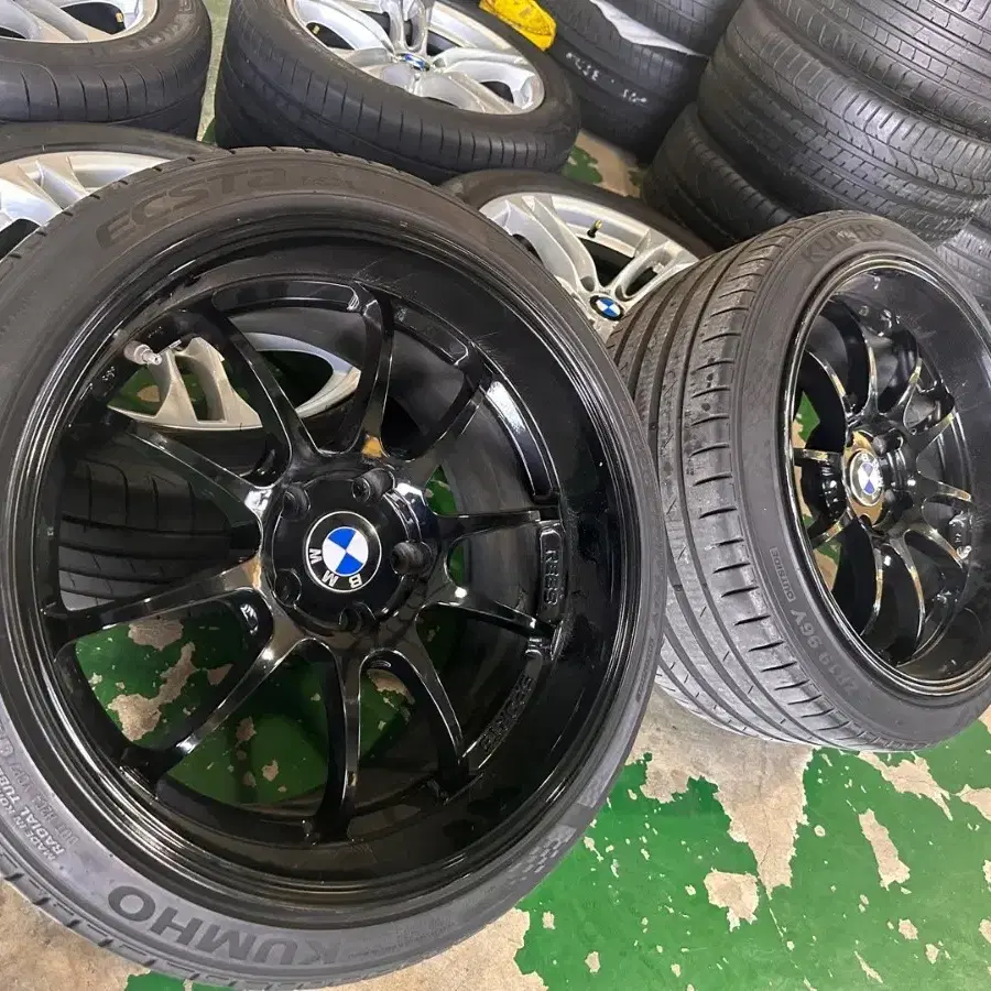 PCD120 BMW전용 19인치 랩스rs-10 휠타이어 팝니다