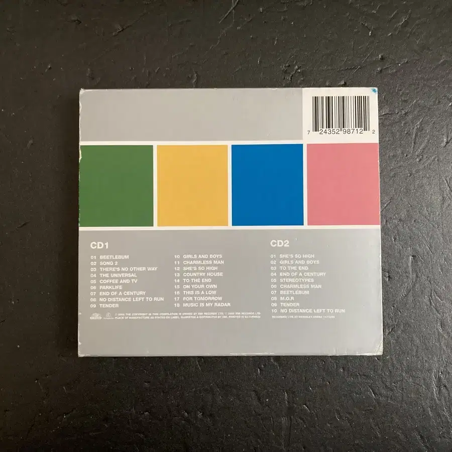 블러 Blur-The Best Of UK발매 스페셜에디션 2CD