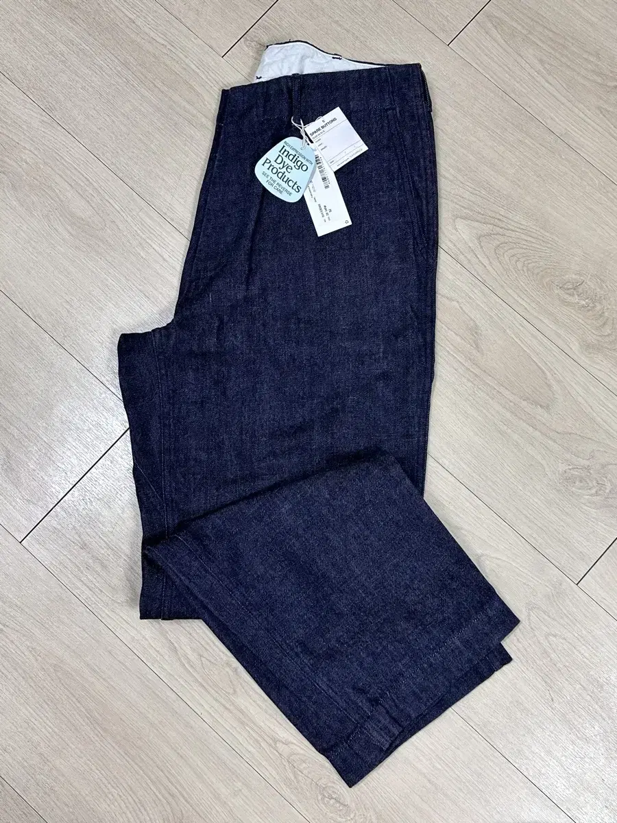 Nanamika Wide Denim Pants Indigo