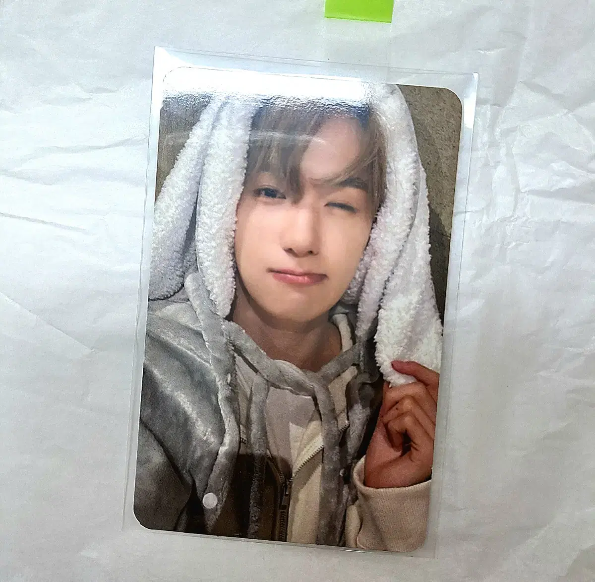 *Price reduced!!!! the boyz hyunjae Beerwake Minirecord Bunny Blanket hyunjae WTS