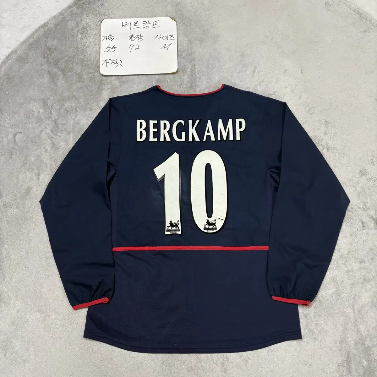 Arsenal 02-03 Berkamp Long Sleeve Shirt M