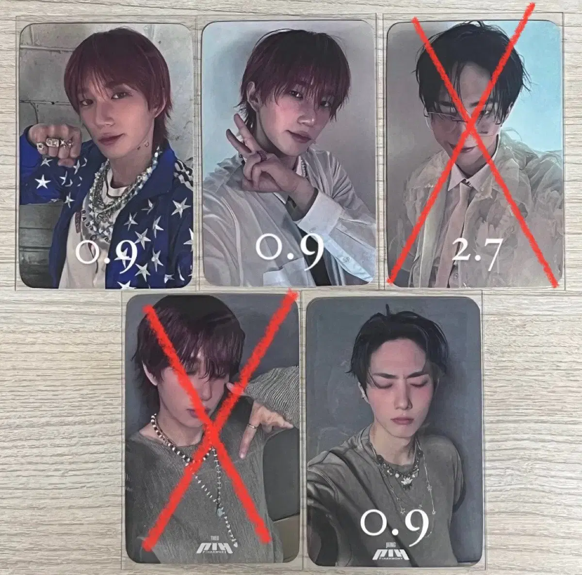 P1Harmony Sad Song broadcast photocard Photocard keeho teo jiung soul jongseob Intak