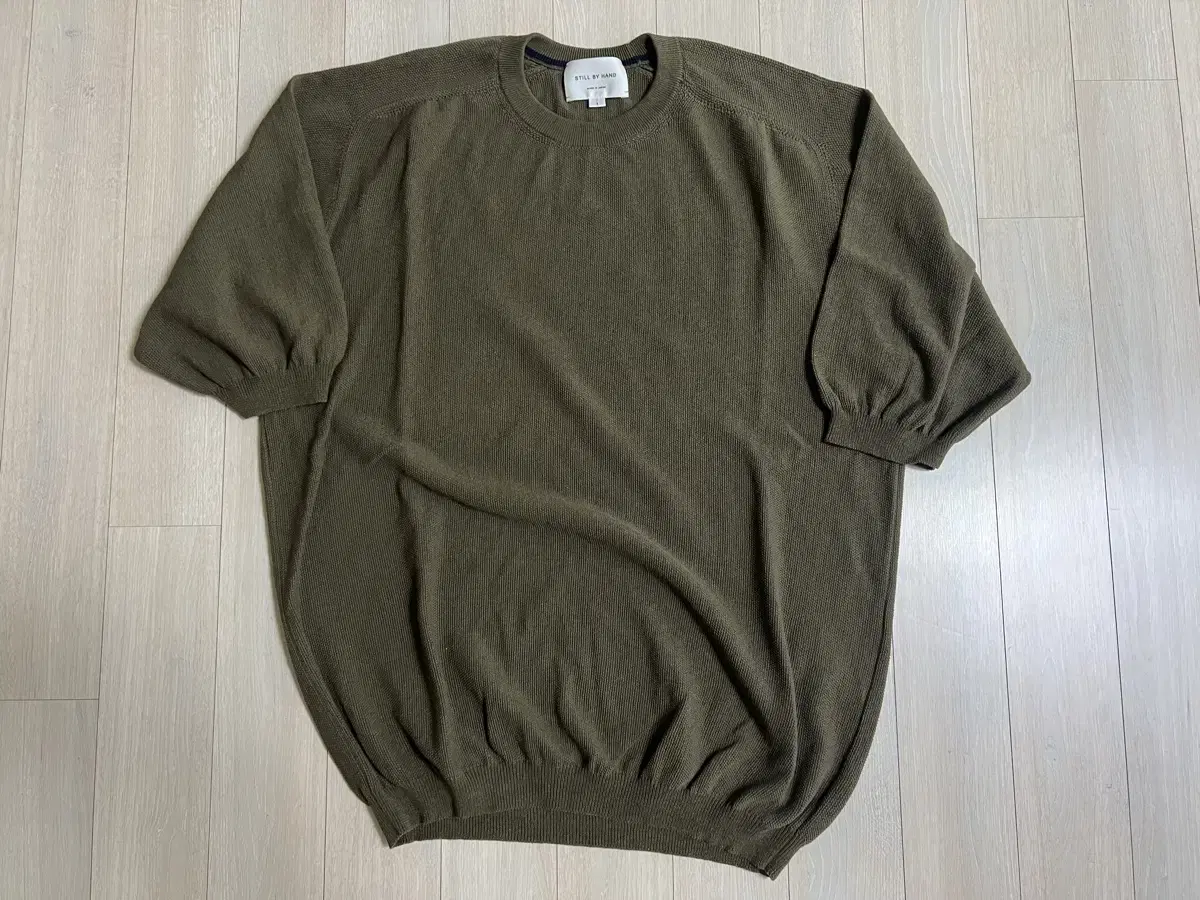 [1] Steel By Hand Half Sleeve Knit Tee Olive