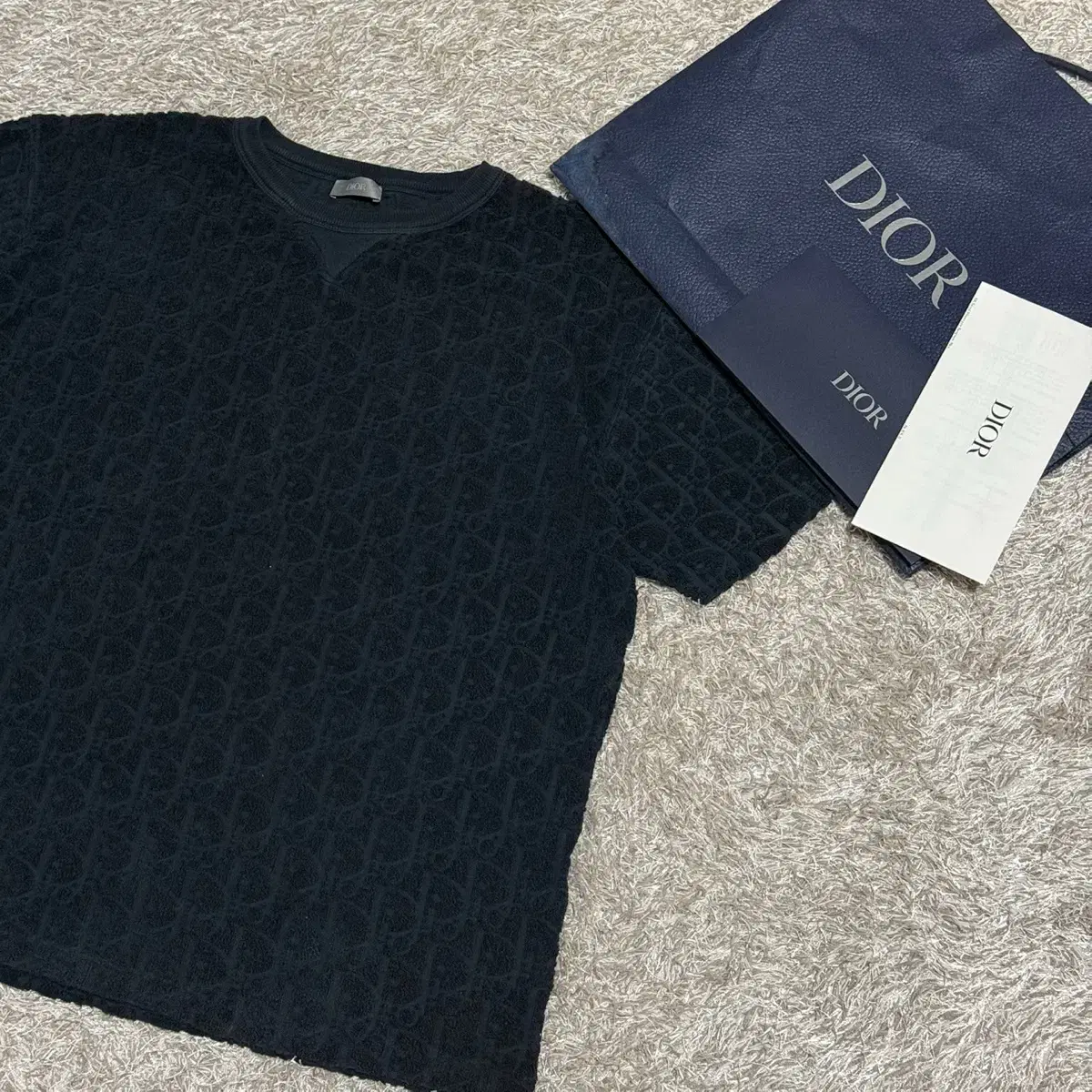 [L] Dior Oblique Terry Short Sleeve