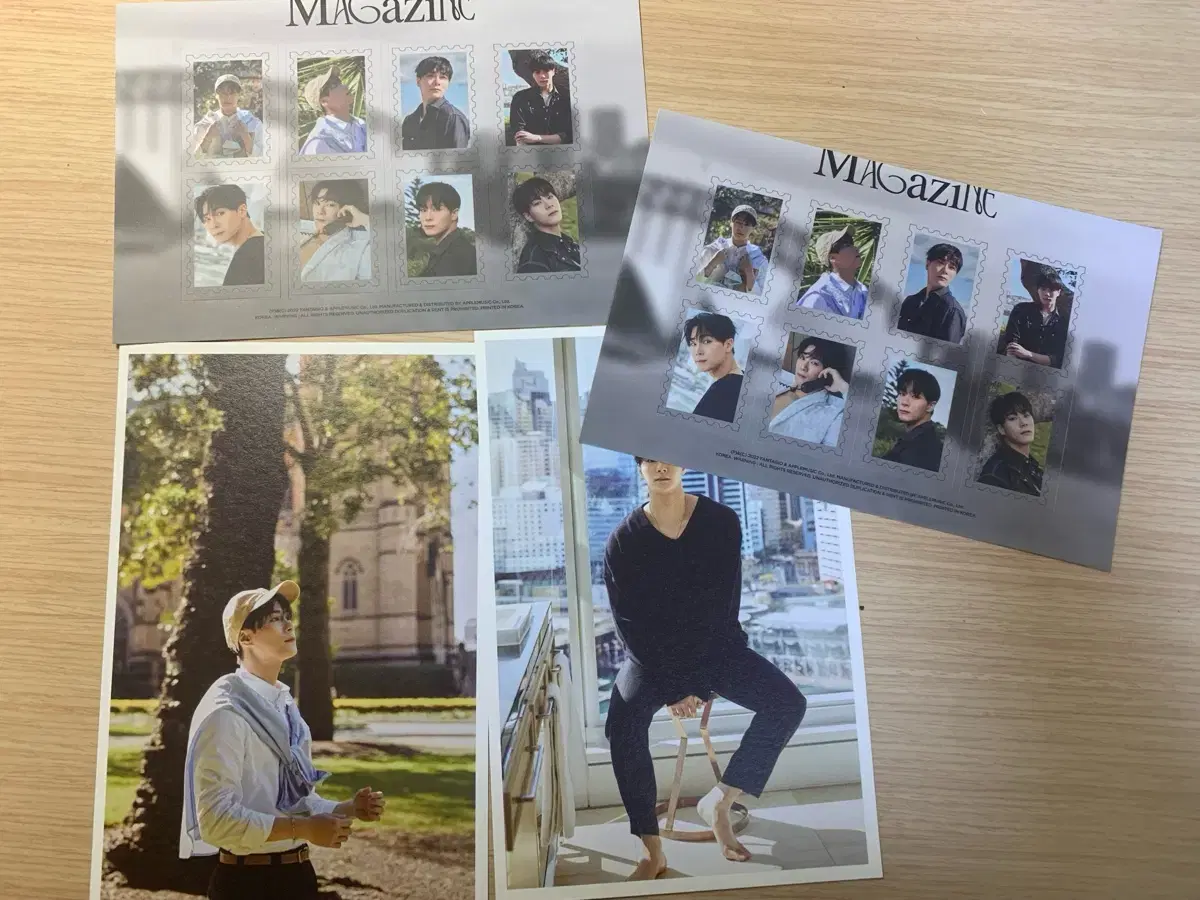 Moonbin photobook postcard stickers