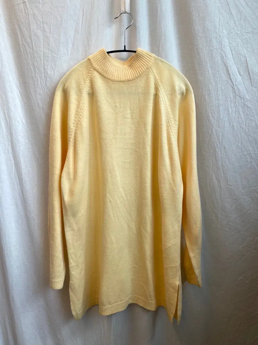 AIR SECTION Light yellow high neck knit(F)/11626