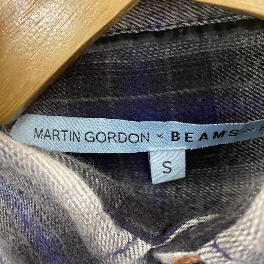 BEAMS x MARTINE GOLDON 옴브레 체크셔츠