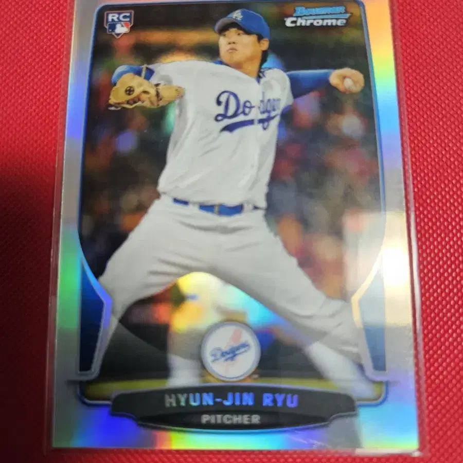 류현진 2013 Bowman Chrome 리플렉터 루키 카드