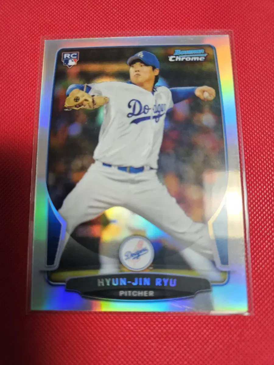 류현진 2013 Bowman Chrome 리플렉터 루키 카드