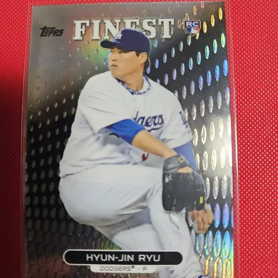 류현진 2013 Topps Finest 리플렉터 루키 카드