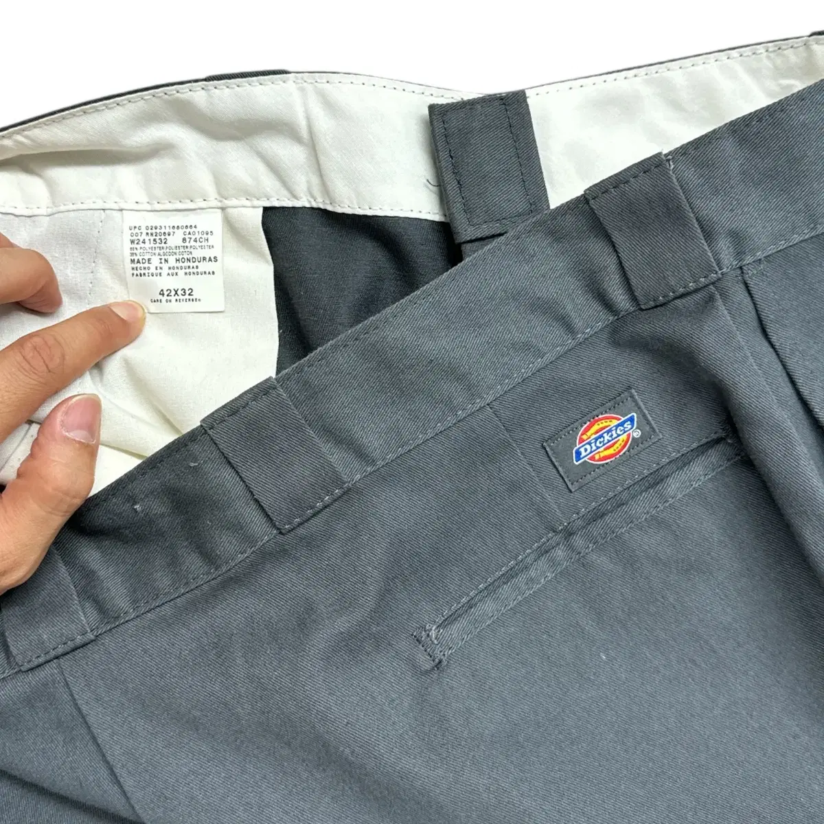 디키즈(Dickies) 그레이 코튼팬츠 42인치