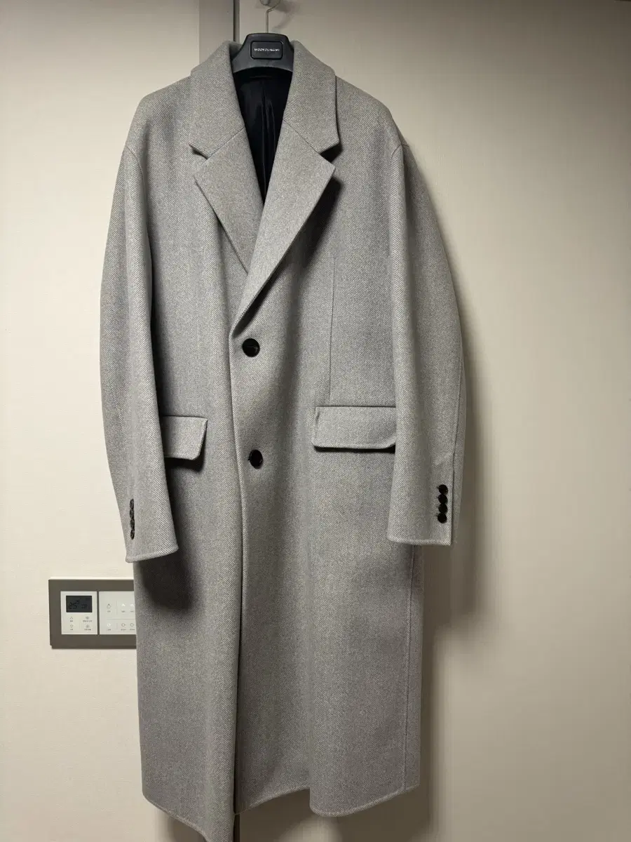 Solid Homme Twill Gray Coat