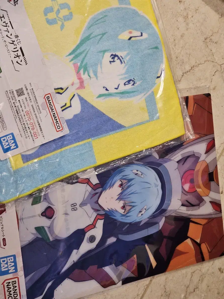 Evangelion Evangelion First Lottery Handkerchief Towel I Prize J Prize Clear File Lay