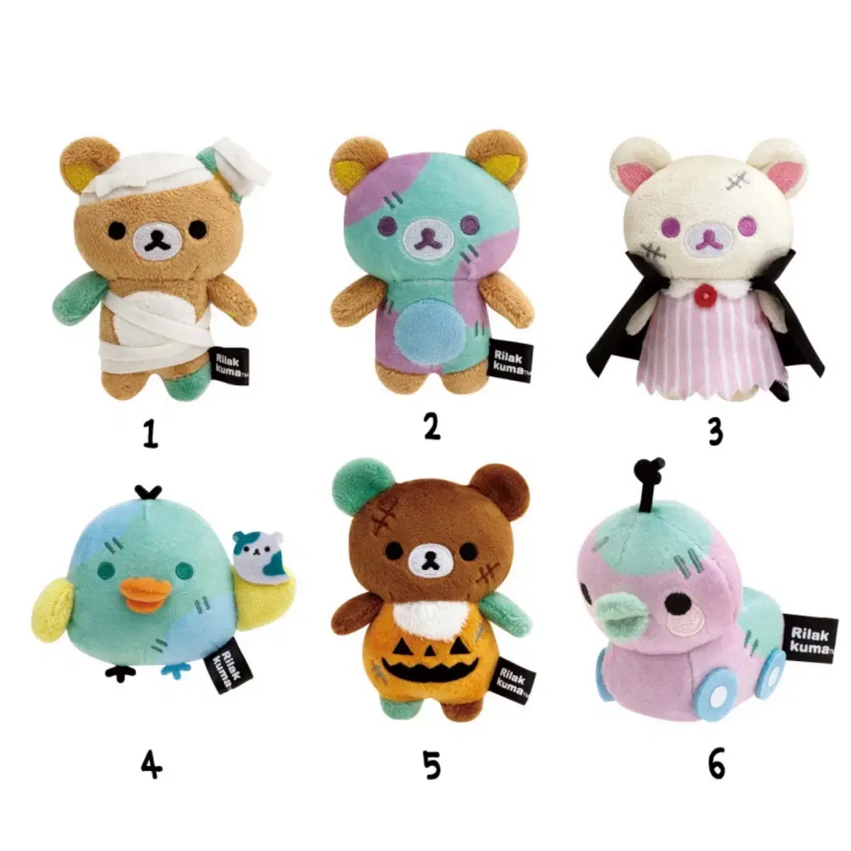 (NEW) Rilakkuma Spooky Halloween Tenori doll 5 kinds (except Zombie Rilak Koguma)