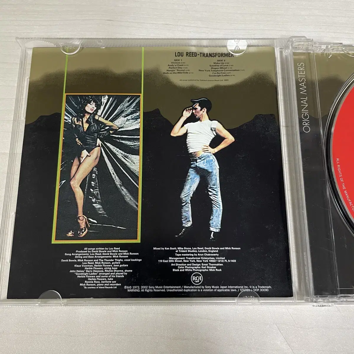 Lou Reed 루리드 Transformer 일본판 CD 앨범