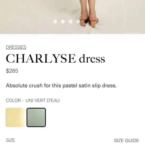 [새상품] Rouje CHARLYSE dress 34