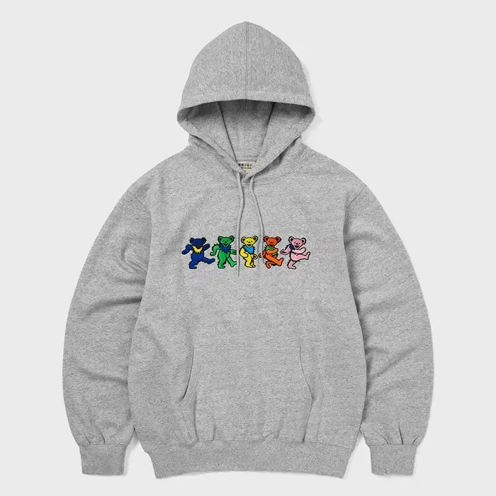 (XL)GD Dancing Bears Hoodie Heather Grey