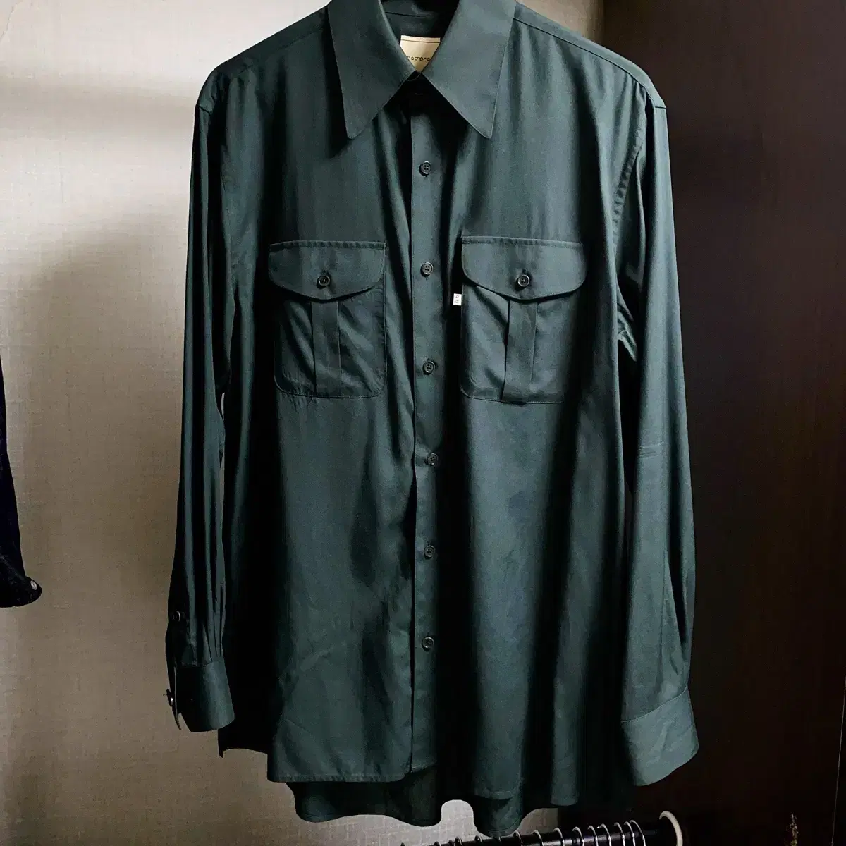 Chad Prom Rayon Shirt Green S (100)