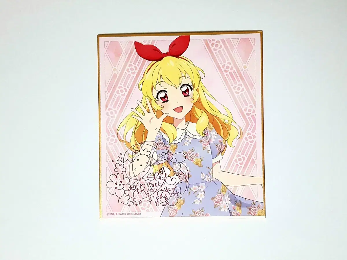 I.M. Star Aikatsu Classic Signed Edition Autograph Paper Ichigo Limey Goods Card Poca