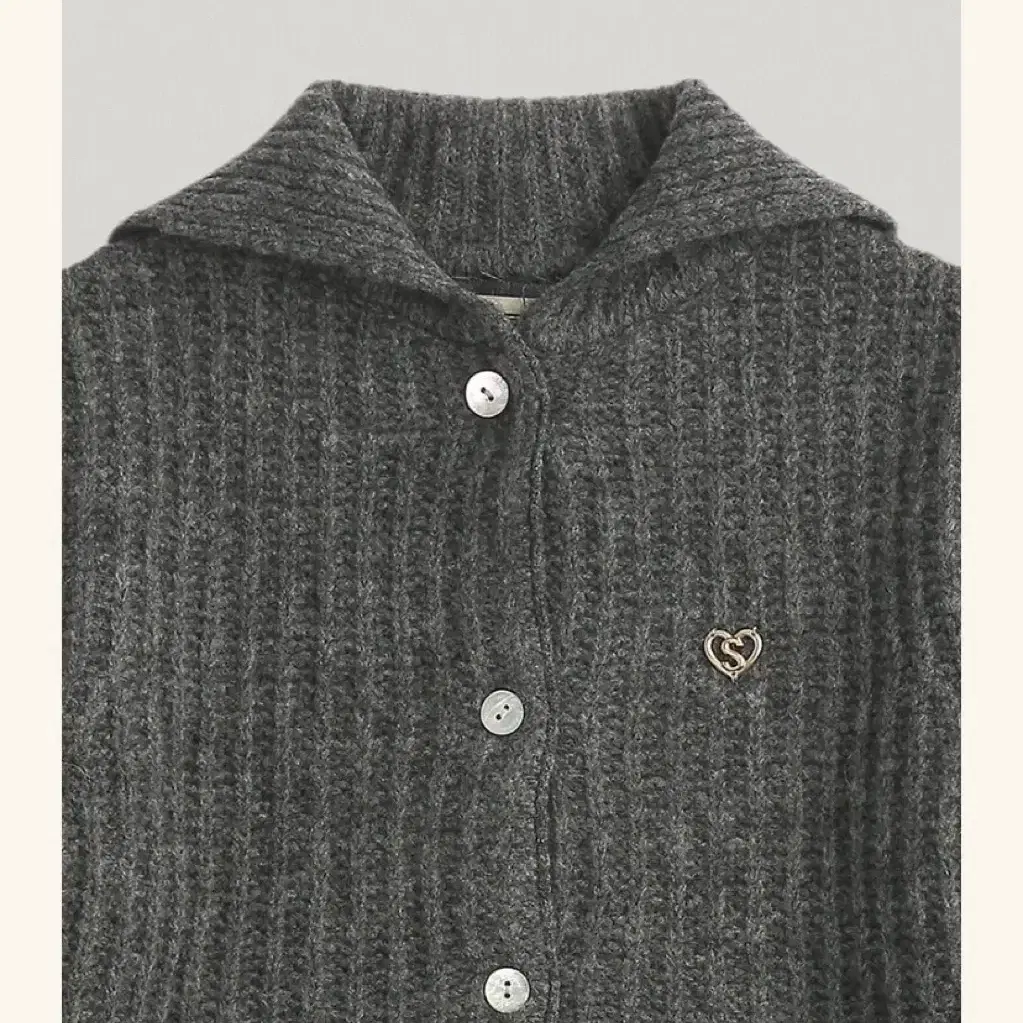 스무드무드 가디건(Leena Knit Cardigan Gray)