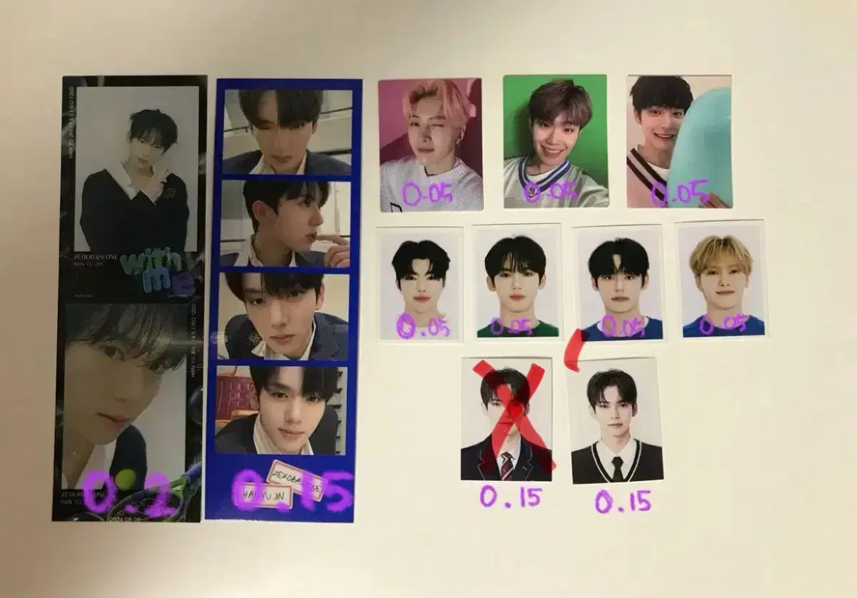 ZB1 증사 photocard unreleased photocard bulk