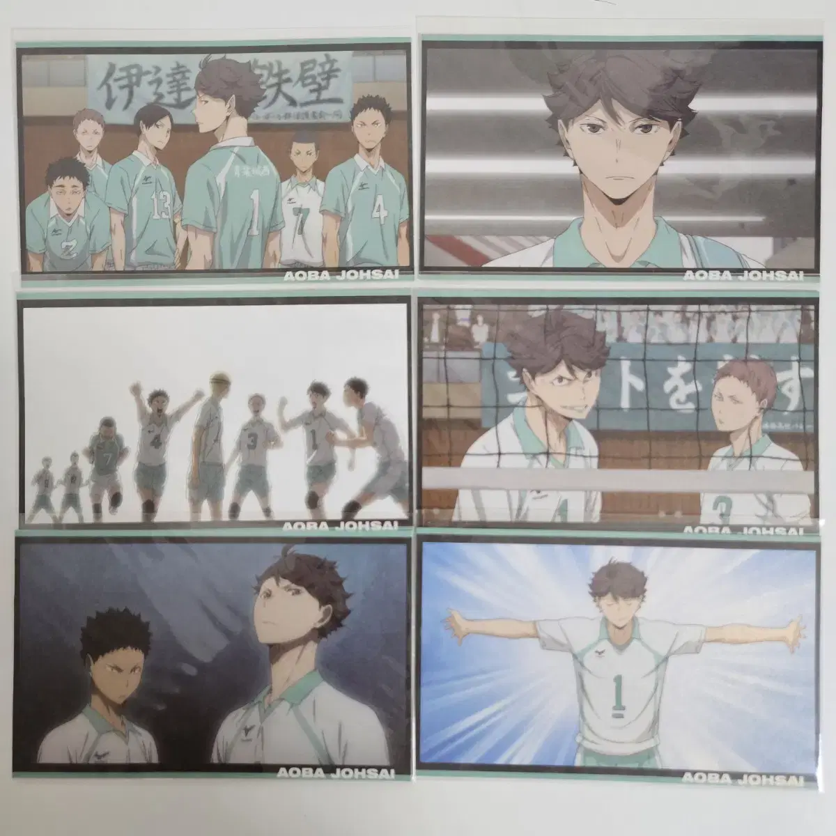 Haikyuu pop up Match stills postcard Seijo Aobajosai Chiryu Photo Card Goods