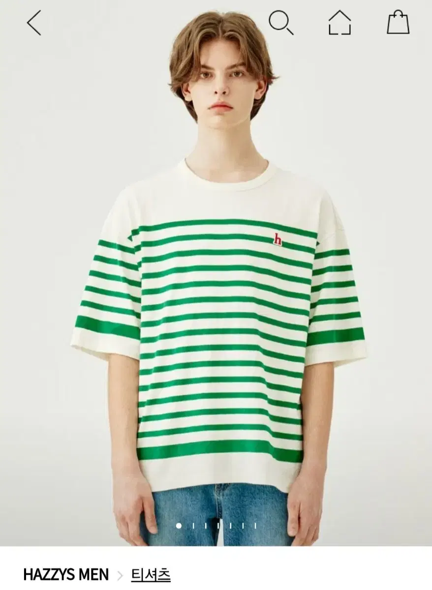 [L,105] Hedges Stripe Vahn Shorty Green