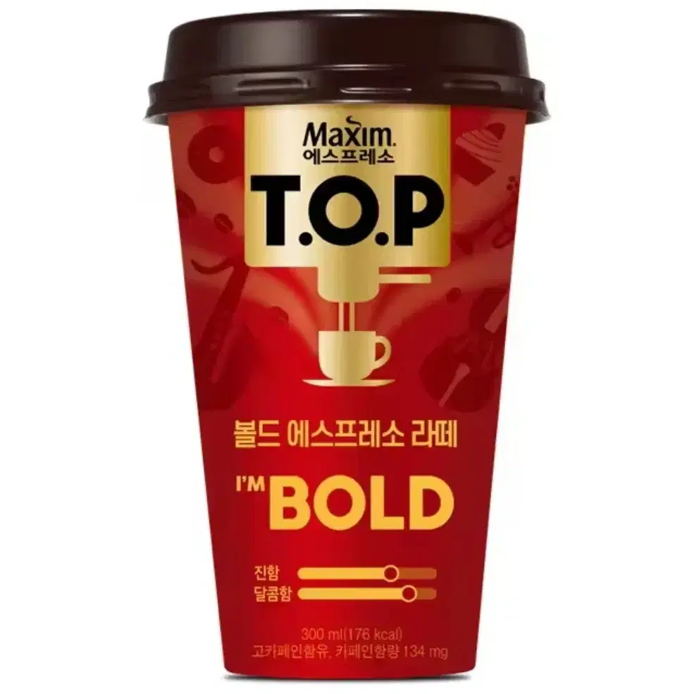 티오피 볼드 에스프레소 라떼 컵커피 300ml 10개