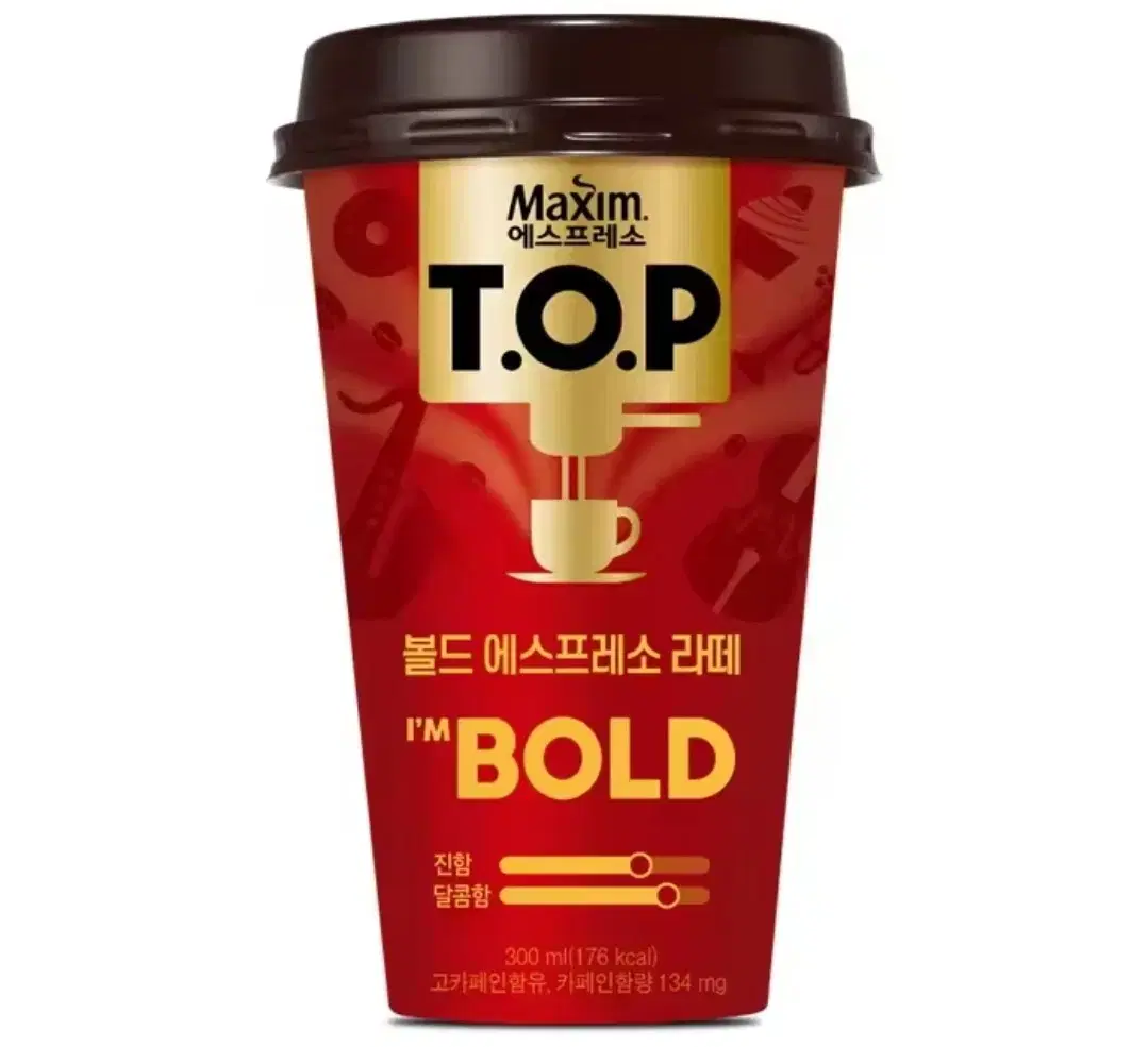 티오피 볼드 에스프레소 라떼 컵커피 300ml 10개