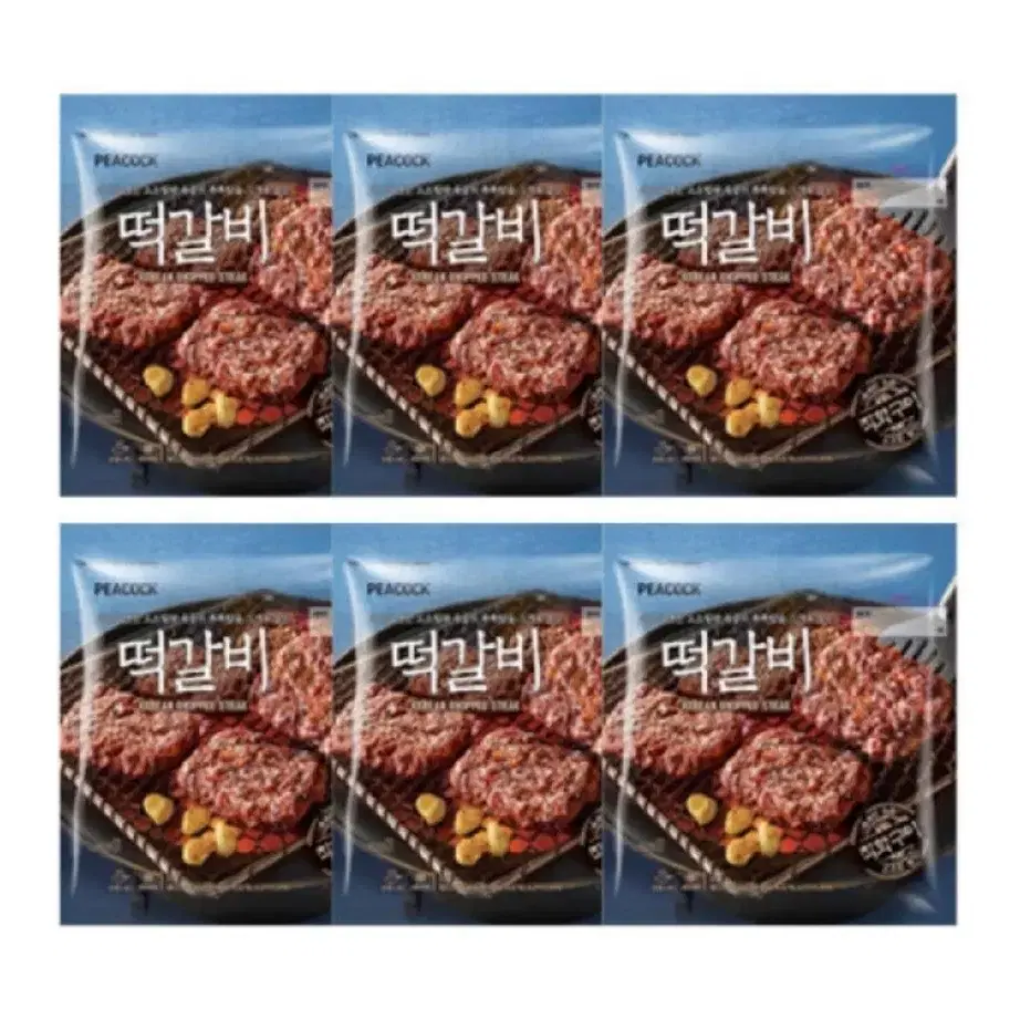 [무료배송] 피코크 떡갈비 450g 6팩