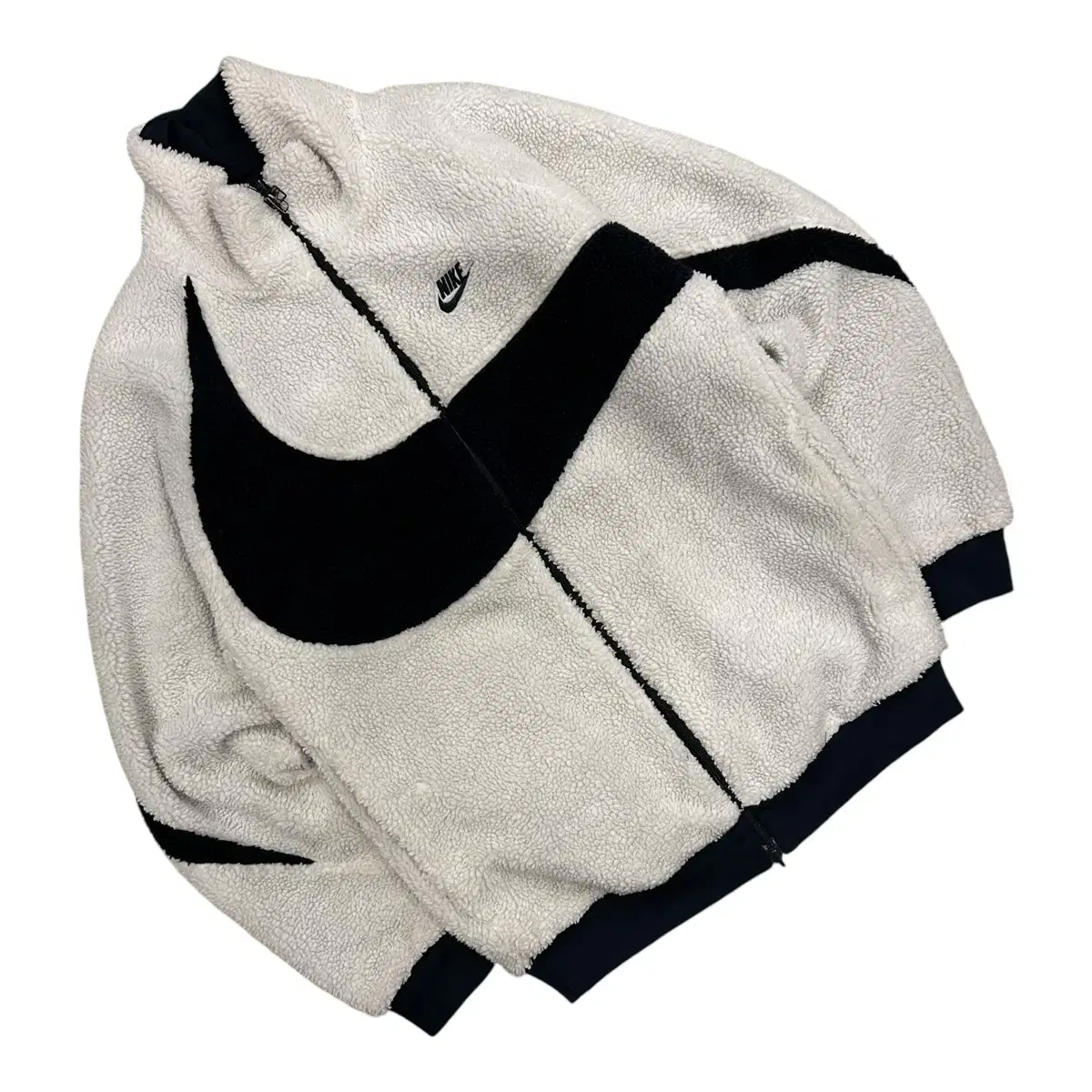 [S] Nike Big Swoosh Navy Reversible Fleece Jacket