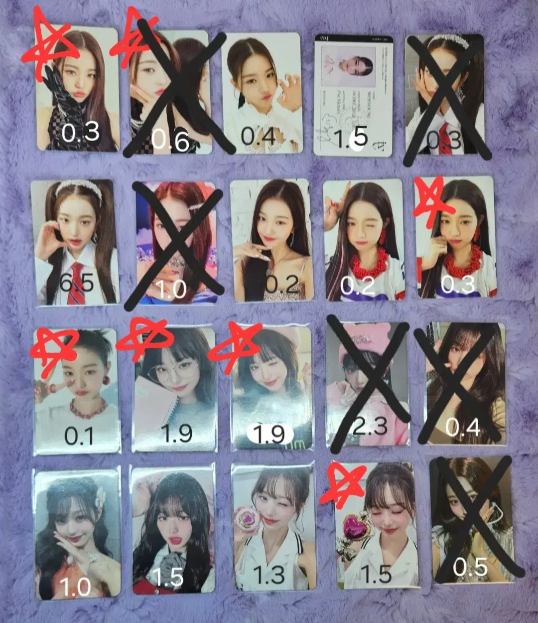 ive photocard wts sell ahn yujin falllay jang wonyoung leeseo elevenaparaaayemmainswitch