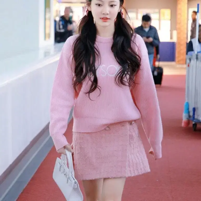 엽페 MIX WOOL KNIT_PINK