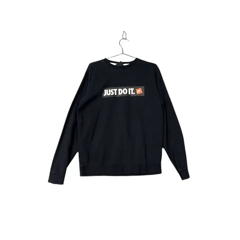 [Nike] Just Do It Printed Logo Black Man-to-Man M