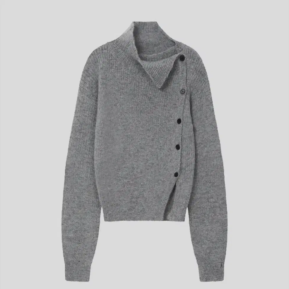 미세키서울 Side button knit GREY