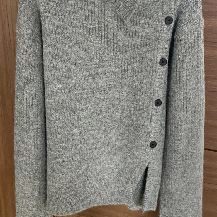 미세키서울 Side button knit GREY