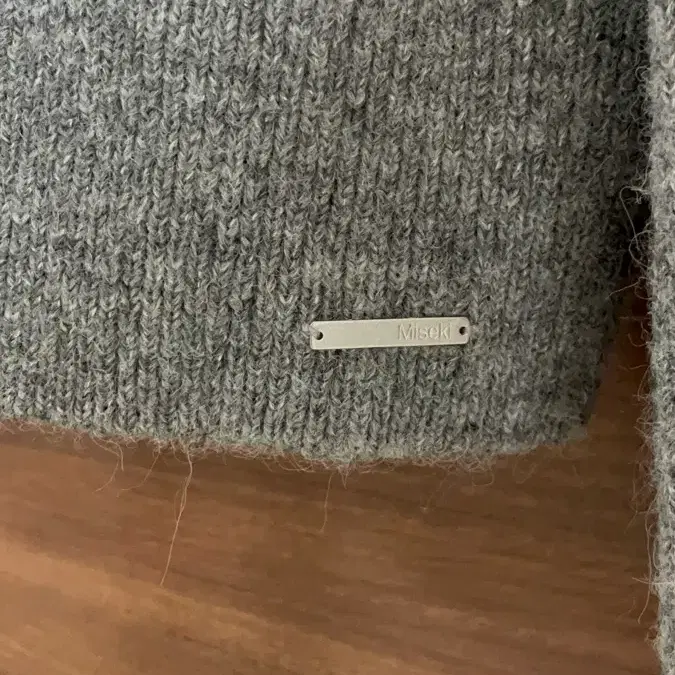 미세키서울 Side button knit GREY